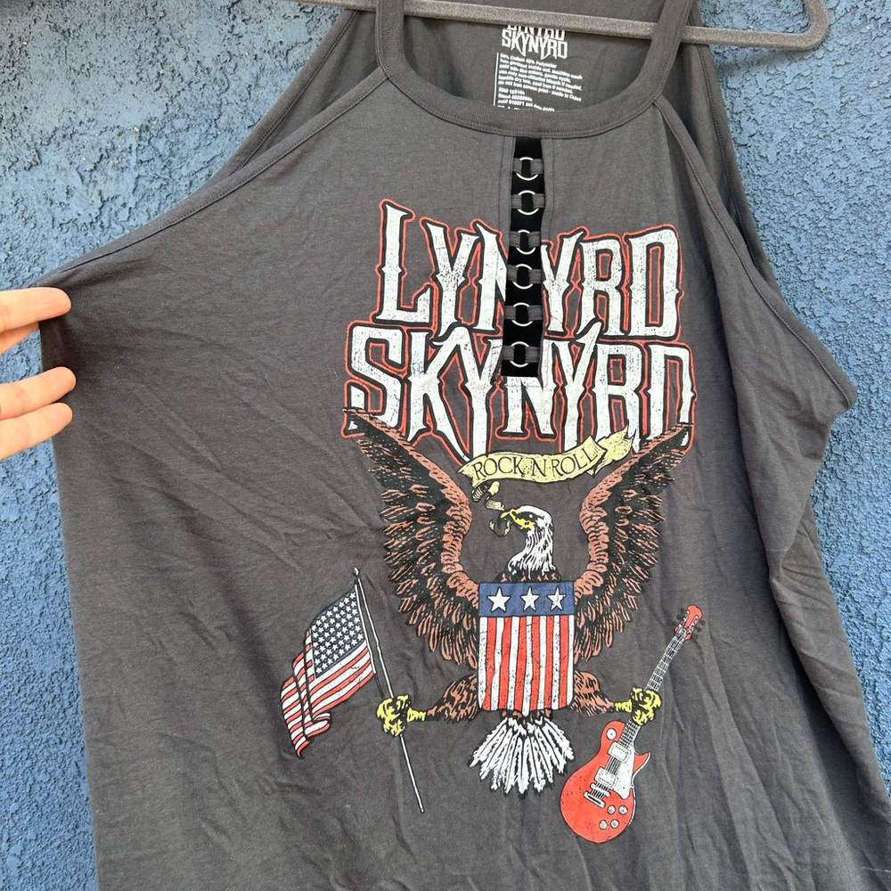 Torrid Gray Lynyrd Skynyrd Graphic Tank Top